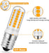 E17 LED Microwave Bulb - Warm White 3000K, 20W 30W 35W Halogen Equivalent Replacement Refrigerator Bulbs, 6 Pack