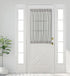 Aquazolax Thin Sheer French Door Curtain Panel, Elegant Solid Voile Curtain 54x40 Inches with Tieback - 1 Panel, Grey