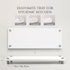 Set Counter Set FINESSY Modern Hand and Dish Soap Dispenser for Kitchen with Tray and Bamboo Brush, Kitchen Soap