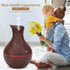 High Capacity Cool Mist Humidifier, for Bedroom, Baby Room, Living Room (Dark Wooden Grain)