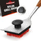 XUDAKAIXIN Nylon Grill Brush, Dual Grip Design, with Extended Luxurious Acacia Wood