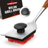 XUDAKAIXIN Nylon Grill Brush, Dual Grip Design, with Extended Luxurious Acacia Wood