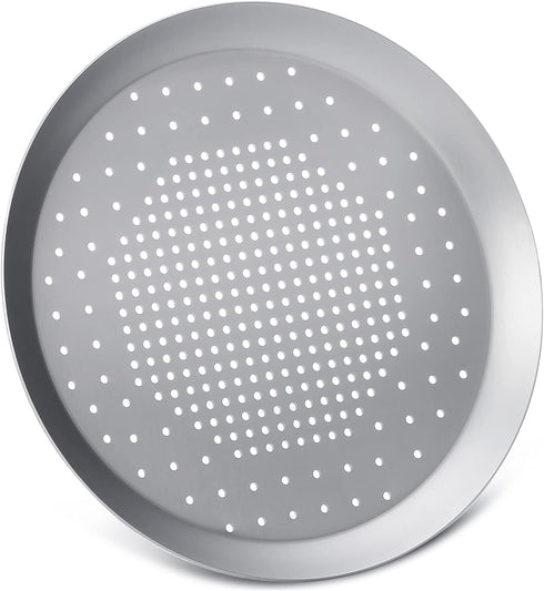 Beasea Pizza Pans with Holes - 8.5 Inch Heavy Duty Aluminum Alloy Round Pizza Crisper Baking Tray
