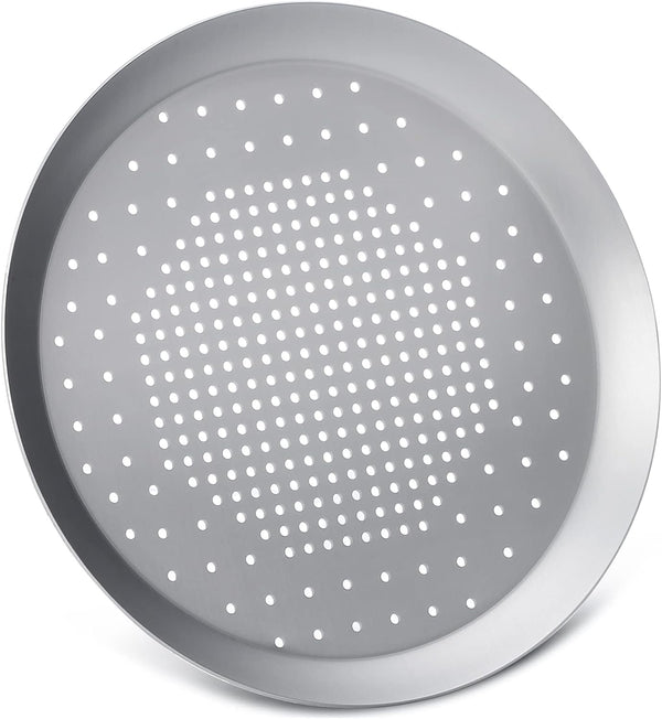 Beasea Pizza Pans with Holes - 8.5 Inch Heavy Duty Aluminum Alloy Round Pizza Crisper Baking Tray