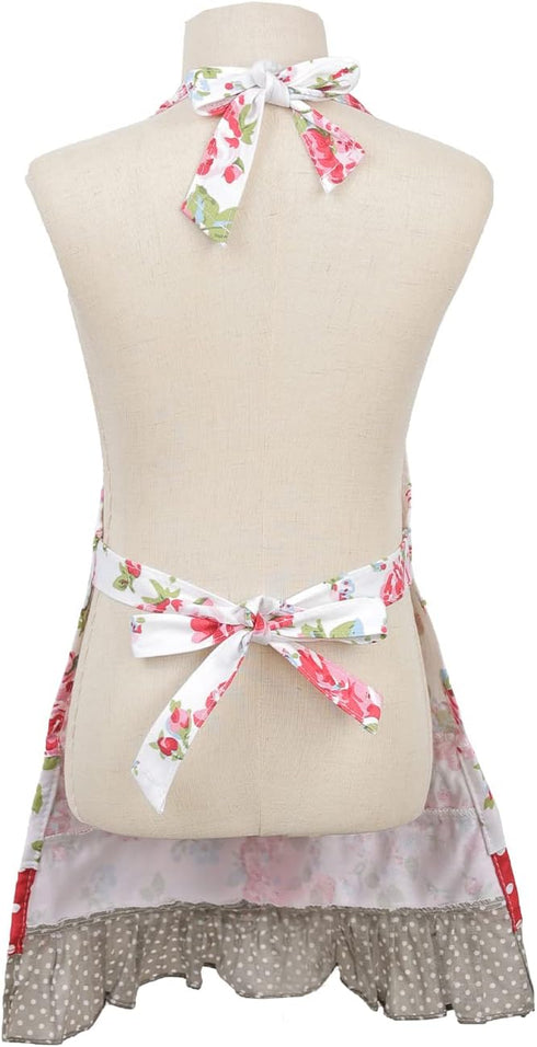 Surblue Heavy Duty Kitchen Aprons for Women - Ideal for Cooking & Gardening