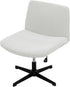 MIFXIN Armless Office Chair Cover Stretch Jacquard Wide Seat Modern Vanity Chair