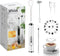 Rechargeable Milk Frother, 3-Speed Electric Handheld Frother for Coffee with 2 Whisks and Decoration Tool