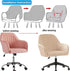 ZHUIYUAN Velvet Office Chair Slipcover with Arms, Cover for Vanity, Modern Office Computer Chair Protector, Stretch