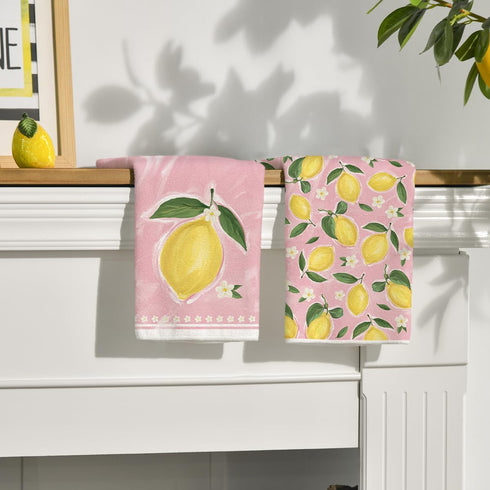 Summer 18x26 Inch Set 2 Artoid Mode Sunflower Bee Hello Sunshine Dot Kitchen Towels Dish Towels, Farmhouse Spring