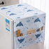 PEVA Refrigerator Dust-Proof Cover, Waterproof Top Cover with Storage Pockets for Home and Kitchen
