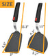 Silicone Spatula Turner Set of 2, 600°F Heat Resistant Cooking Utensils for Nonstick Cookware, Black Pancake Egg Burger