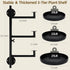 FAMIFAVOR 3 Rotating Window Plant Shelves with Adjustable Knobs, Tiers Metal Wall Shelf for Plants Indoor, Sturdy