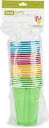 16 oz, Set 24, True Party Plastic Cups, Disposable Cup for Beers, Cocktails, Sodas, Water, Beverages, Smoothies, Iced