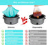 ChefAid Slow Cooker Liners, 100% Silicone Reusable Insert Accessories for 6-8 Quart Slow Cookers, Food Safe (Grey-Mint)