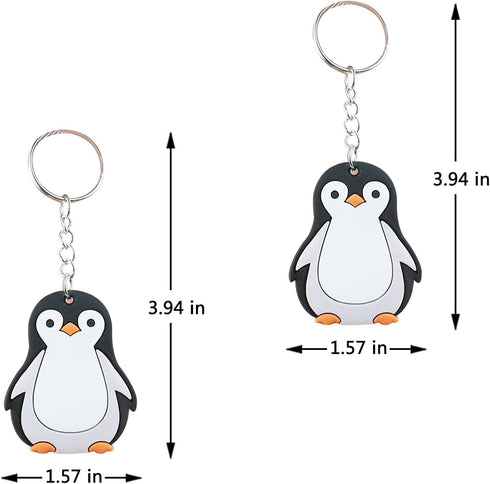 40 Pack Penguin Keychains, Polar Arctic Winter Animals Party Favors for Birthday Gifts