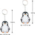 40 Pack Penguin Keychains, Polar Arctic Winter Animals Party Favors for Birthday Gifts