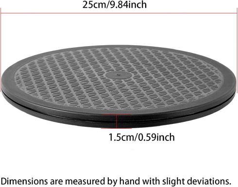 QDiShi 10 Inch (2 Pack) Heavy Duty Lazy Susan Turntable Swivel Base,Lazy Susan for TV,Rotating Plant Stand,Painting