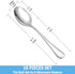 Teaspoon Set - 16 Piece 6.7" Premium Stainless Steel Tea Spoons, Durable Kitchen Dessert Spoon Set, Mirror Finish