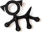 Three by Three Seattle FIT•Check! Dog Wall Rack in Black Metal, Customizable Hook Solution for Coats and Hats