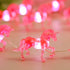 8.5 20LED Unicorn Night Lights Pink String Lights Cute Fairy Lights Unicorn Horse Gifts USB Plug in or Battery Power