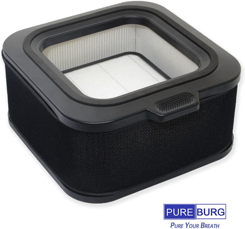 PUREBURG Replacement Filter Kit for Mila Air Purifier, H13 HEPA with 2 Filter Socks, Air Clean Dust VOCs Odor