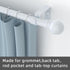 Curtain Rods for Windows 48 to 84-93 Inch, 5/8 Inch Decorative Heavy Duty Metal Set with Brackets