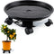 Skelang 13" Plant Caddy, Planter Saucer Pot with Moving Water Drawer
