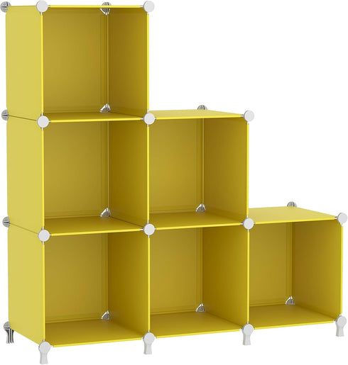 AWTATOS Cube Storage Organizer, 6 Cube Closet Organizers and Storage, DIY Stackable