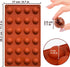 Mini 24-Cavity Semi Sphere Silicone Molds, Non-Stick, 2 Packs Half Sphere Baking Molds for Jelly, Chocolates, and Cake