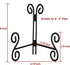 6 Inch Plate Stands for Display, 1 Pack Black Iron Adjustable Easel for Photos, Picture Frames, and Home Decoration