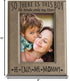 BELLA BUSTA- Engraved Leather Picture Frame, So There is This Boy he Kinda Stole my Heart, Mommy and Me Gift (5 x 7