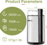 Wancle Electric Coffee Grinder, Quiet Spice Grinder with One Touch Operation for Beans and Spices, Stainless Steel