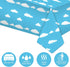 Uikeleexm 54 108 Inch(3 Blue Sky White Clouds Birthday Party Supplies Cartoon Story Tablecloth Party Table Cover
