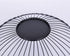 Short Curved-Edge Modern Serving Bowls - Black Metal Iron Wire Dish for Fruits and Vegetables
