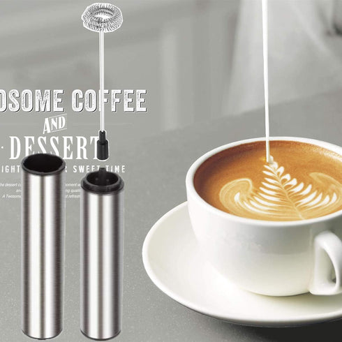 Electric Milk/Coffee Frother - Basecent Rechargeable Handheld Foam Maker for Latte, Cappuccino, and Hot Chocolate