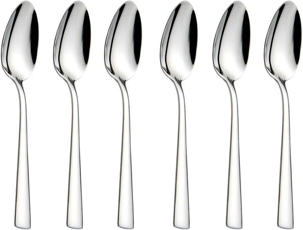 6-Pieces Stainless Steel Teaspoons Set, 18/0 Tea Spoons, 6.29 Inches for Home Kitchen Restaurant