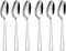 6-Pieces Stainless Steel Teaspoons Set, 18/0 Tea Spoons, 6.29 Inches for Home Kitchen Restaurant