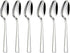 6-Pieces Stainless Steel Teaspoons Set, 18/0 Tea Spoons, 6.29 Inches for Home Kitchen Restaurant