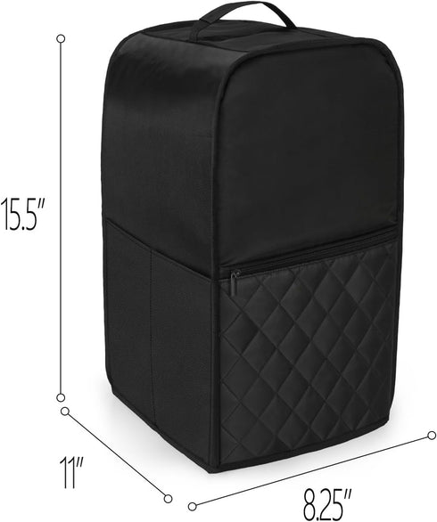 Luxja Food Processor Cover for Cuisinart and Hamilton Beach 11-14 Cup Processor, Dust Cover with Accessories Pockets,
