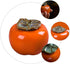 NUOBESTY Ceramics Glazed Persimmon Tea Storage Containers - Sealed Jar for Tea Coffee Spice Orange