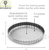 Fox Run Round Tartlet/Quiche Pan with Removable Bottom, 8-Inch, Tin-Plated Steel