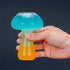 SuproBarware Wine Glasses, Creative Mushroom Shaped Cocktail Glass Cup Set of 2, 250ml/8.5oz