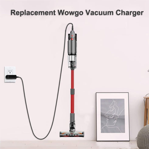 Vauucm Charger comaptible with Wowgo Cordless Vacuum Cleaner S108, for Oraimo OSV-102 Cordless Stick Vacuum, for TOPPIN TPVC001 S1 TPVC002 S2 Cordless Vacuum.