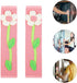 SOLUSTRE 6pcs Flower Refrigerator Handle Gloves, Car Door Handle Covers, Kitchen Appliance Handle Cover Fabric