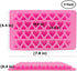 3 Pcs Candy Ice Mold, CNYMANY Valentine's Day Silicone Mini Heart Shaped Ice Cube Trays - Pink