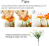 6Pcs Artificial UV Resistant Flowers, Outdoor Fake Plants for Hanging Planter, Garden, Cemetery, Kitchen Decor