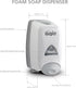 GOJO 515006 Liquid Foaming Soap Dispenser - 1250mL, Gray/White, 6 1/8w x 5 1/8d x 10 1/2h