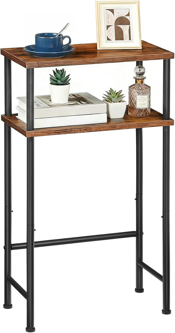 HOOBRO Narrow Console Table for Small Space, 15.7" Entryway Table with Storage,