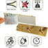 Picowe Key Holder for Wall, Adhesive Stainless Steel Key Hooks, Key Organizer, Towel Hook, Coat Hanger - Golden 1PCS