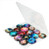 Starry Sky Pattern Refrigerator Magnets, 16 Pack, 1.35 Inches Diameter, Best Housewarming Gift